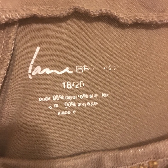 Plus size tan Tunic - Picture 2 of 2